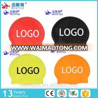 Made in china latest style cheap price printed silicone swim cap