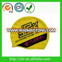 Best Selling silicone swim cap with printed logo material printing pattern